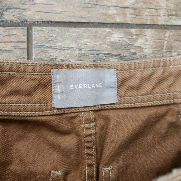 Everlane Cargo Utility Pants Khaki Women’s Size 2 100% Cotton - Picture 2 of 5